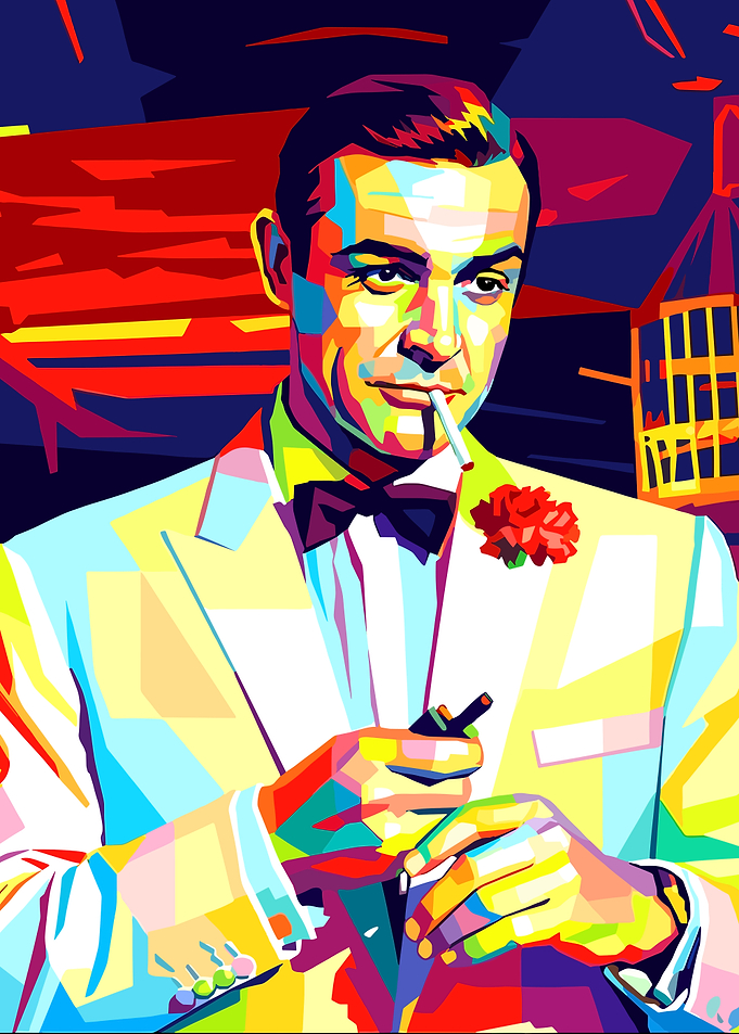 Sean Connery as James Bond wpap