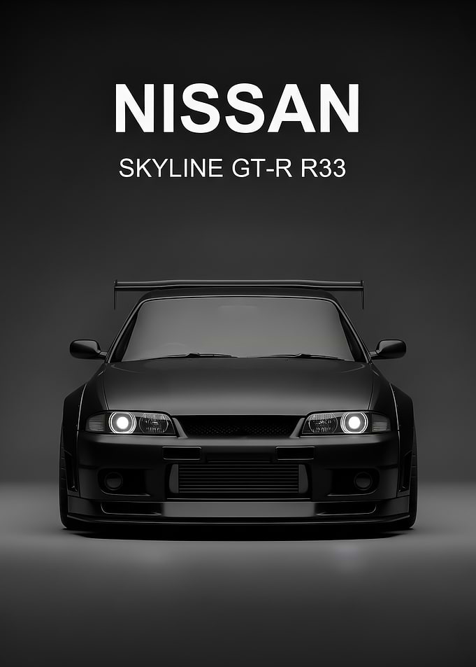 sport black Nissan Skyline GT-R R33