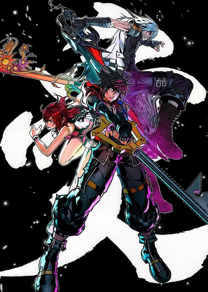 Kingdom Hearts Characters with Keyblades