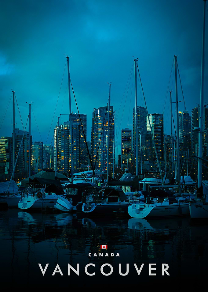 Vancouver Cityscape at Night