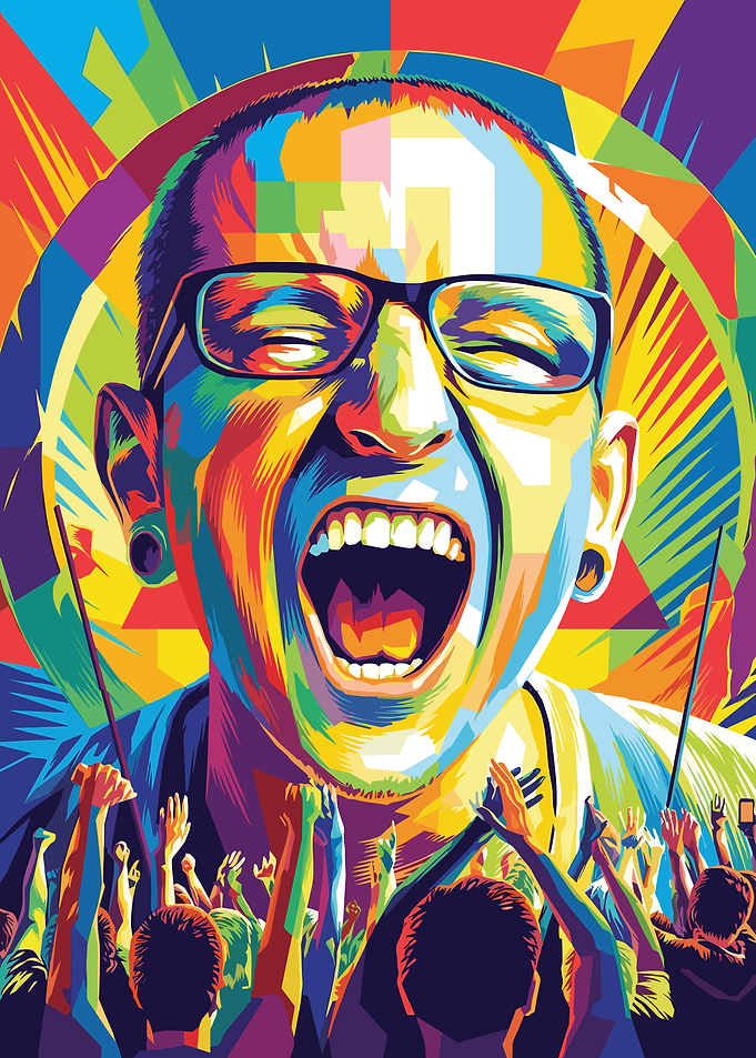 Chester Bennington Pop Art Portrait