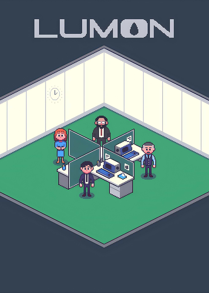 Pixel art severance Lumon Poster