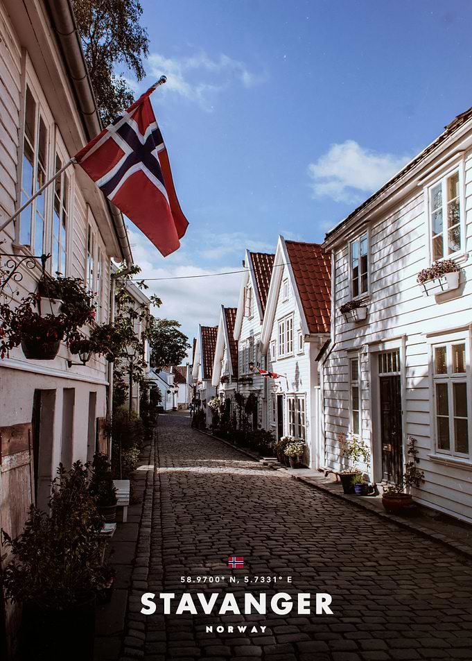 Stavanger Norway Street Scene