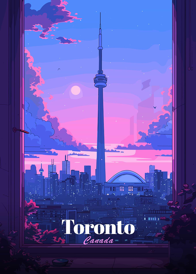 Toronto Cityscape at Sunset