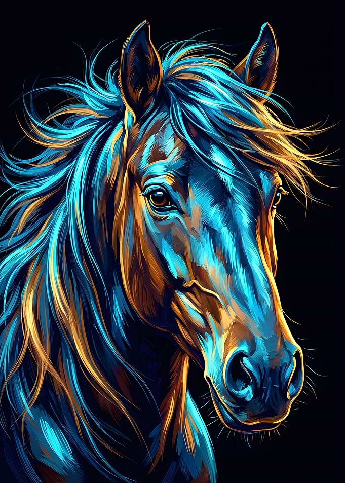 Stylized Horse Portrait