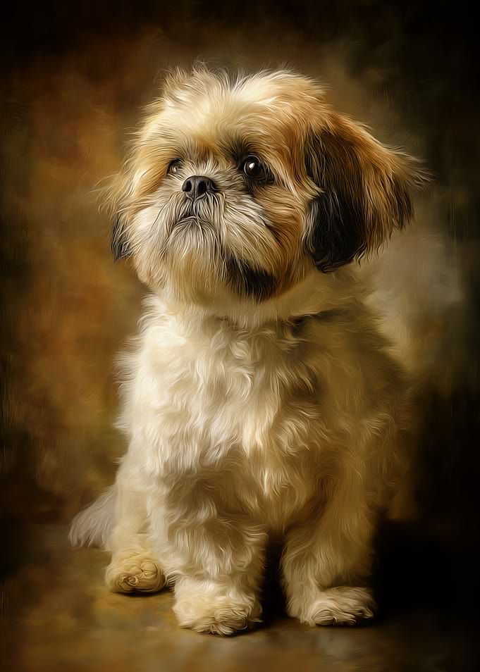 Shih Tzu Dog Portrait