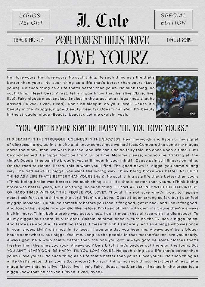 J. Cole Love Yourz