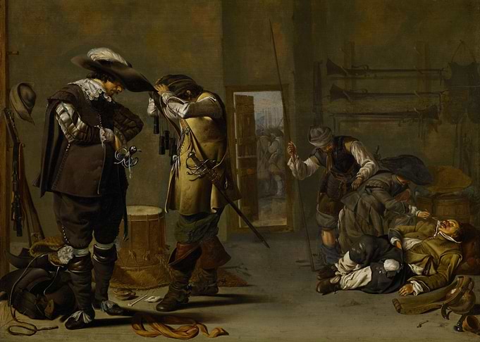 Soldiers in a Barracks