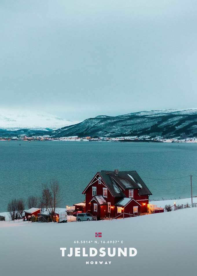 Tjelsund Norway Winter Landscape
