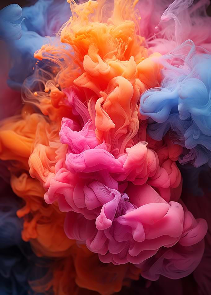 Colorful Smoke Explosion