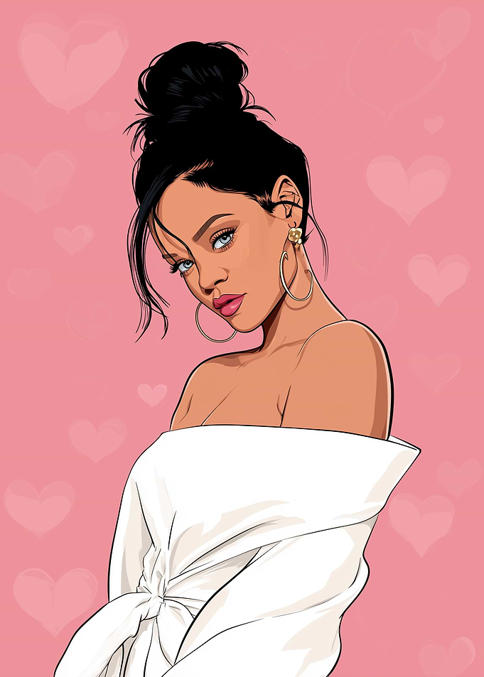 Rihanna Pop Art Portrait