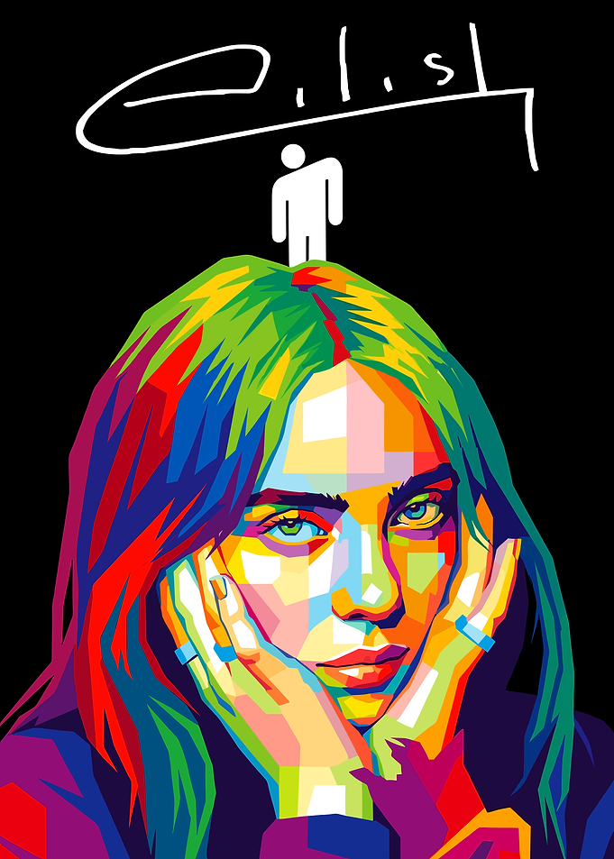 Billie Eilish wpap style