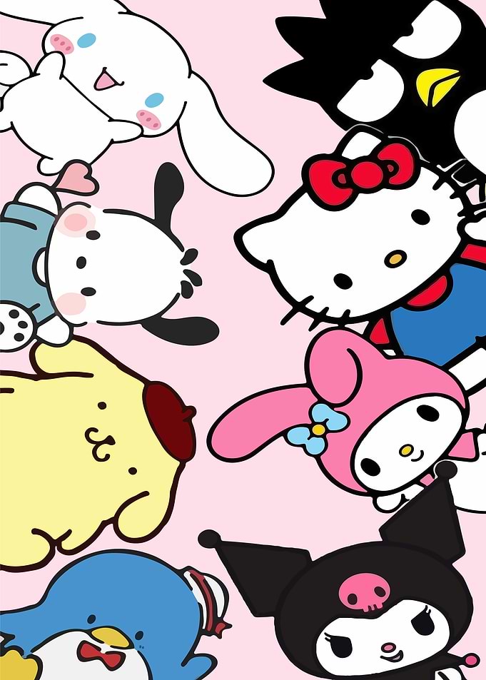 Sanrio Characters Group Illustration