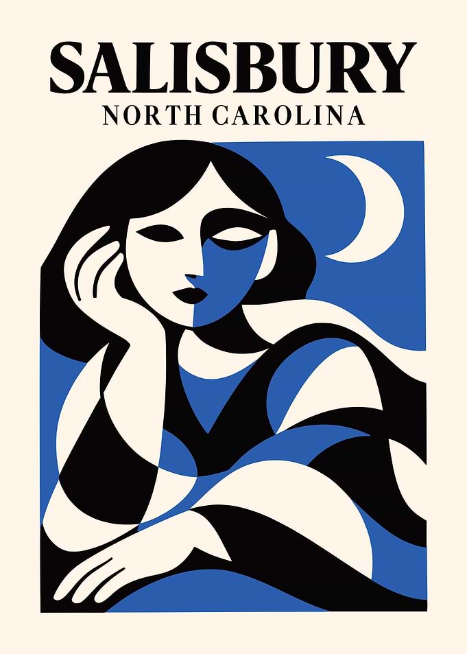 Salisbury North Carolina Vintage Poster