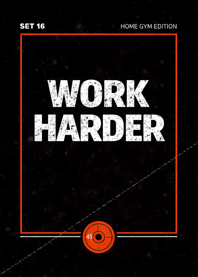 Work Harder – Gym Motivation Poster (Home Gym Edition)