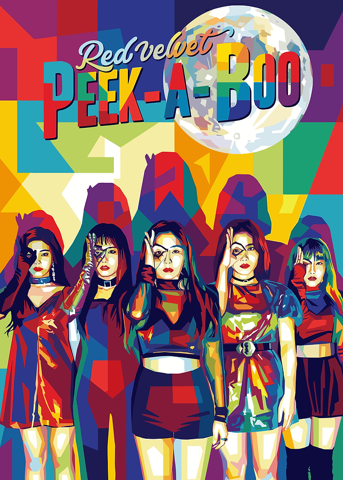 Red Velvet Peek-A-Boo Pop Art