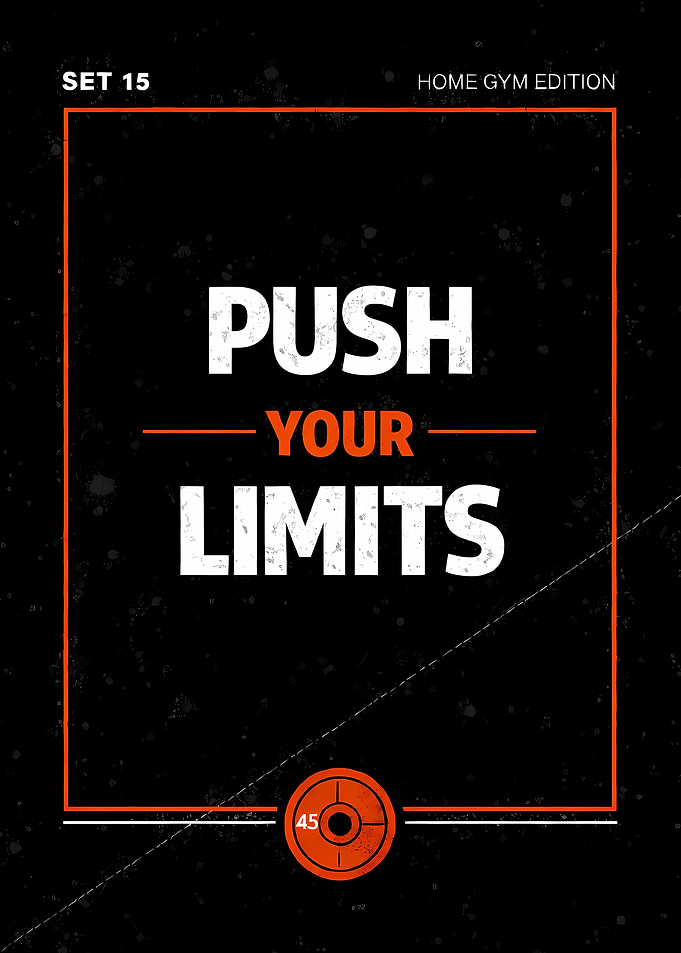 Push Your Limits – Gym Motivation Poster (Home Gym Edition)