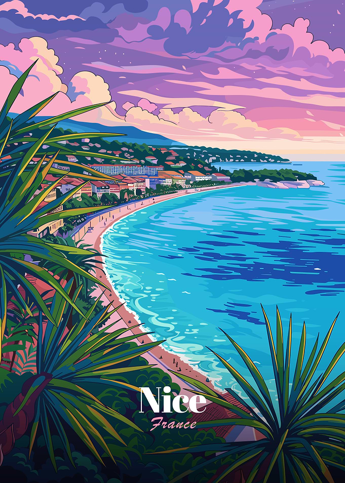 Nice, France Coastal View