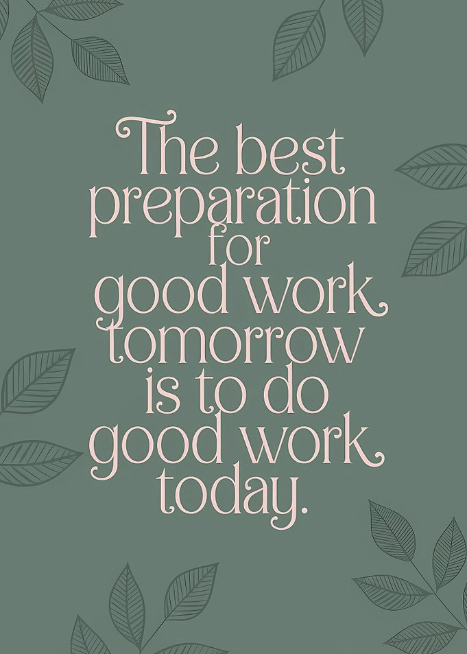 Inspirational quote about work