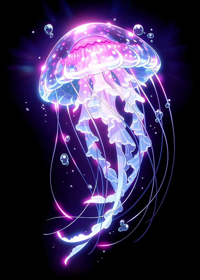 Neon Jellyfish