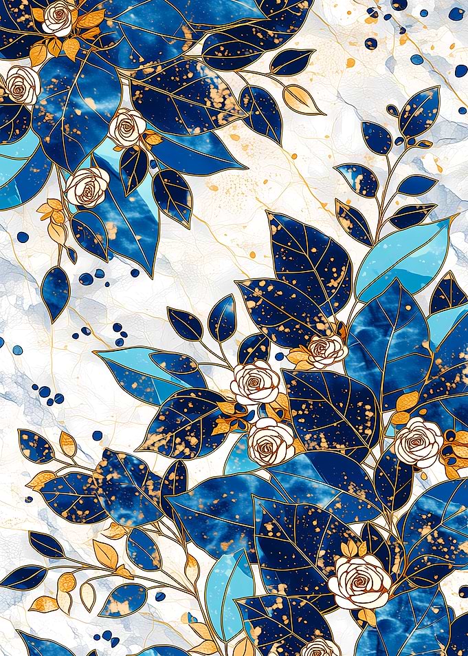 Abstract Botanic Kintsugi