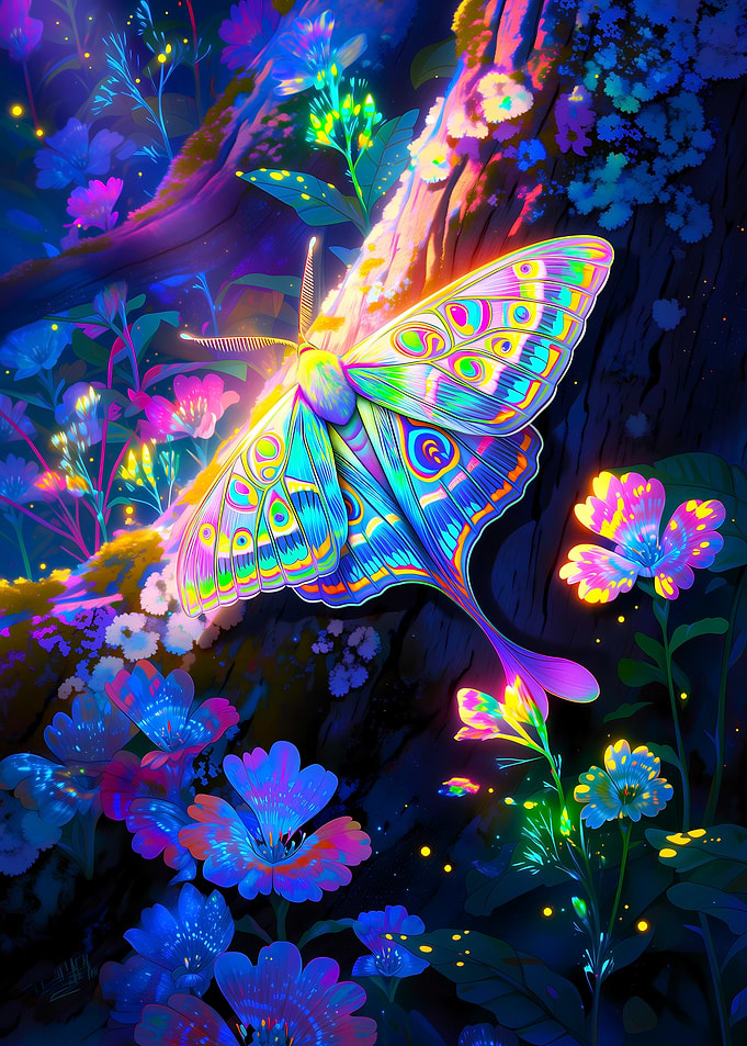 Psychedelic Moth