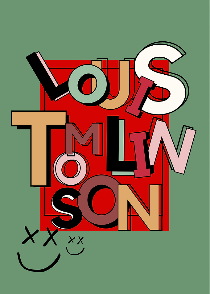 Louis Tomlinson Text Art