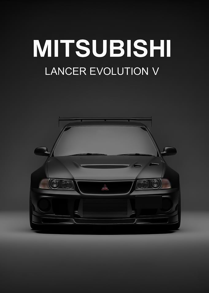 sport black Mitsubishi Lancer Evolution V