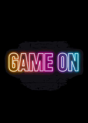 Neon Game On Sign