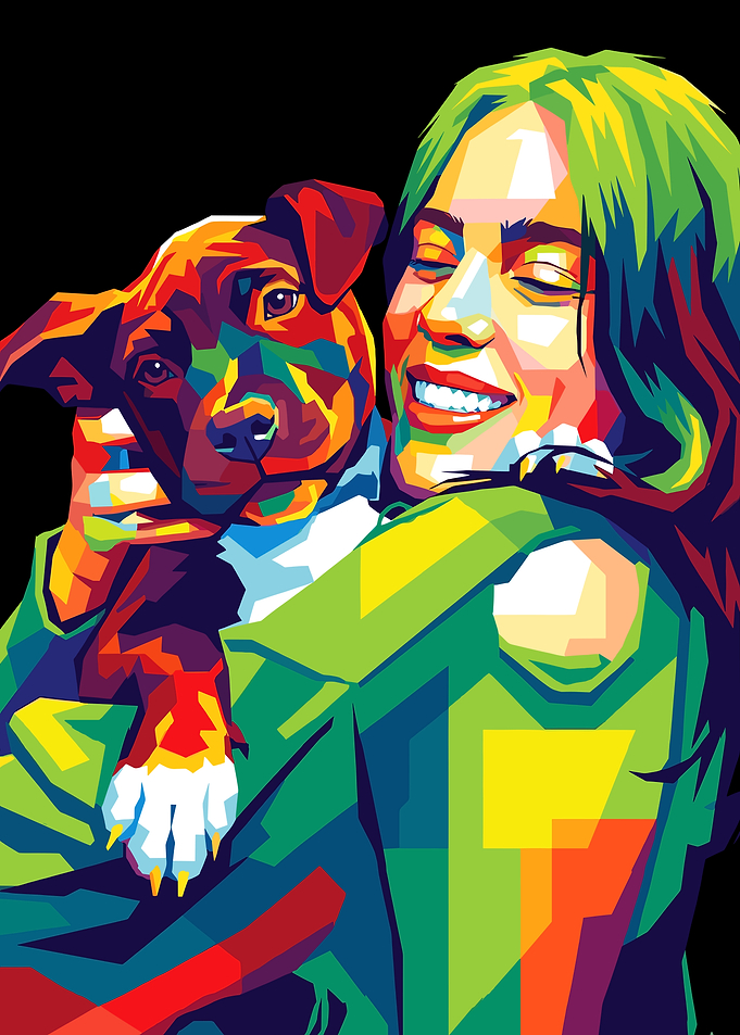 Billie Eilish with Dog