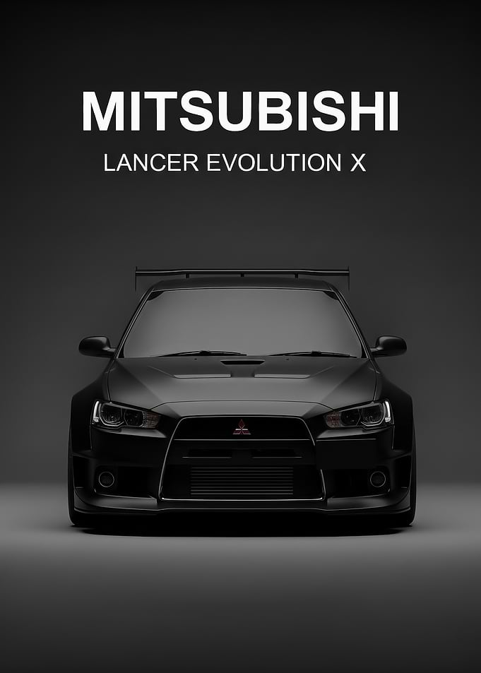 sport black Mitsubishi Lancer evo X