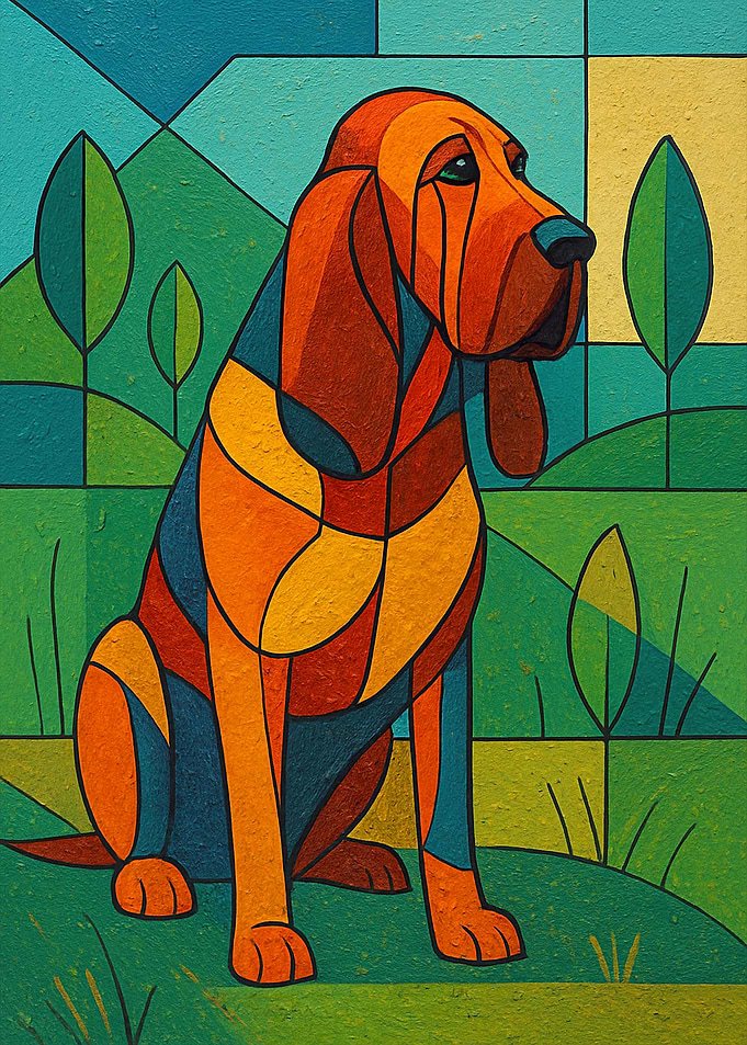 Geometric Bloodhound in a Landscape