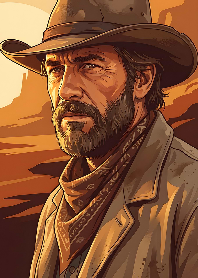 Western Cowboy Portrait