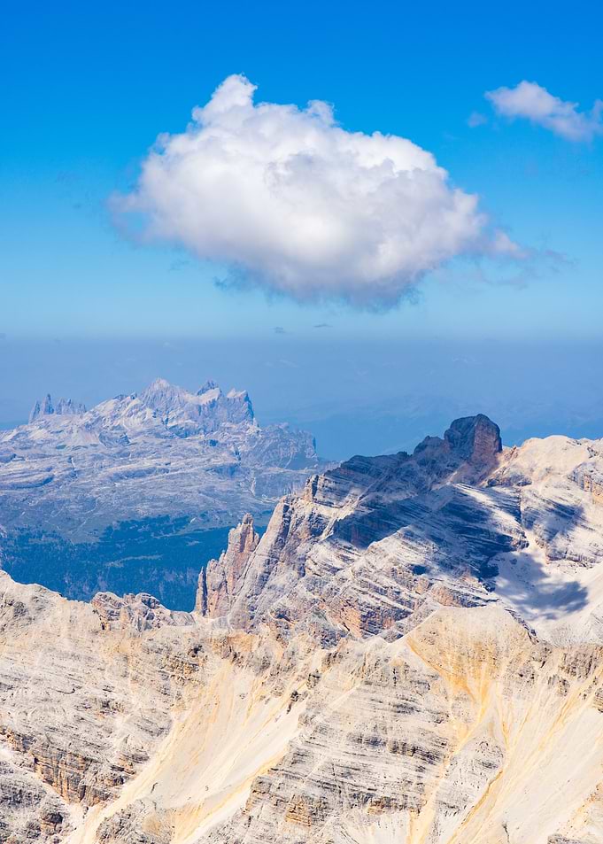 Majestic Mountain Peaks Under Blue Sky - Tofana di mezzo