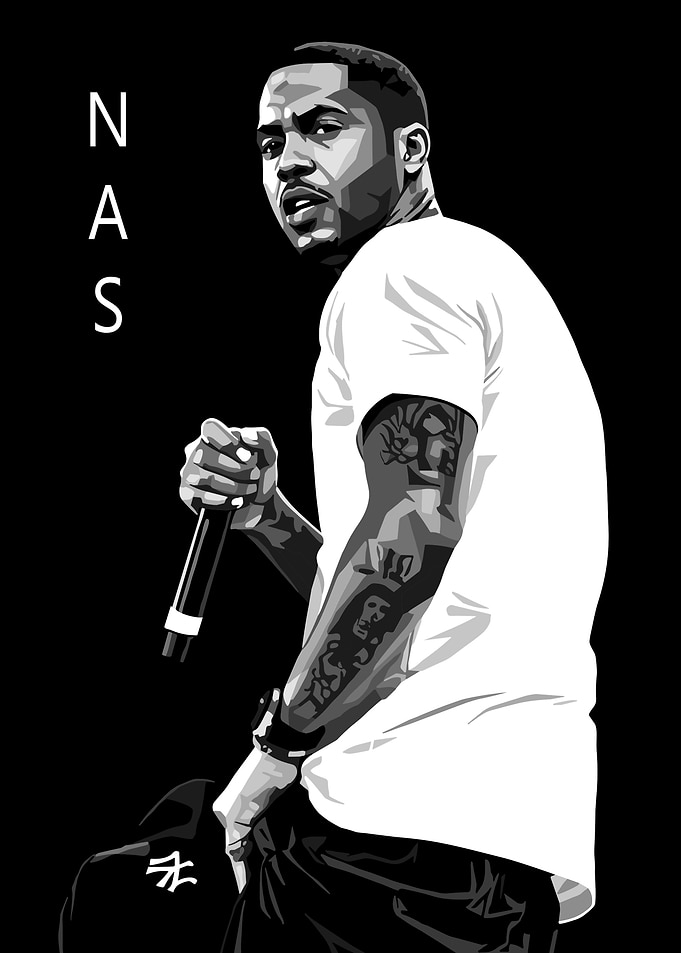 Nas vector art illustration