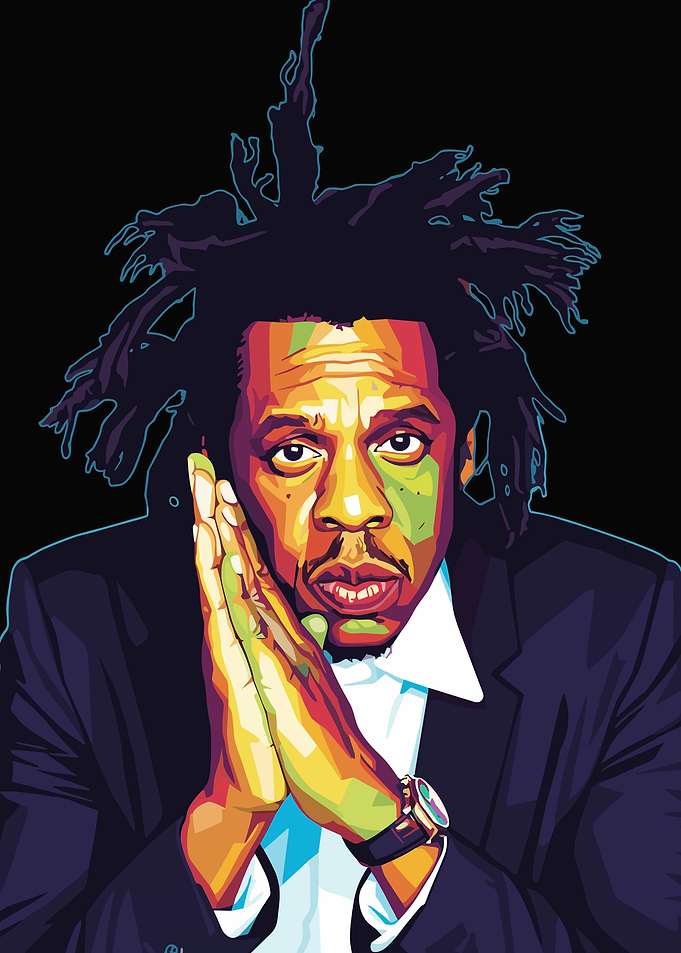 Jay-Z Pop Art Portrait