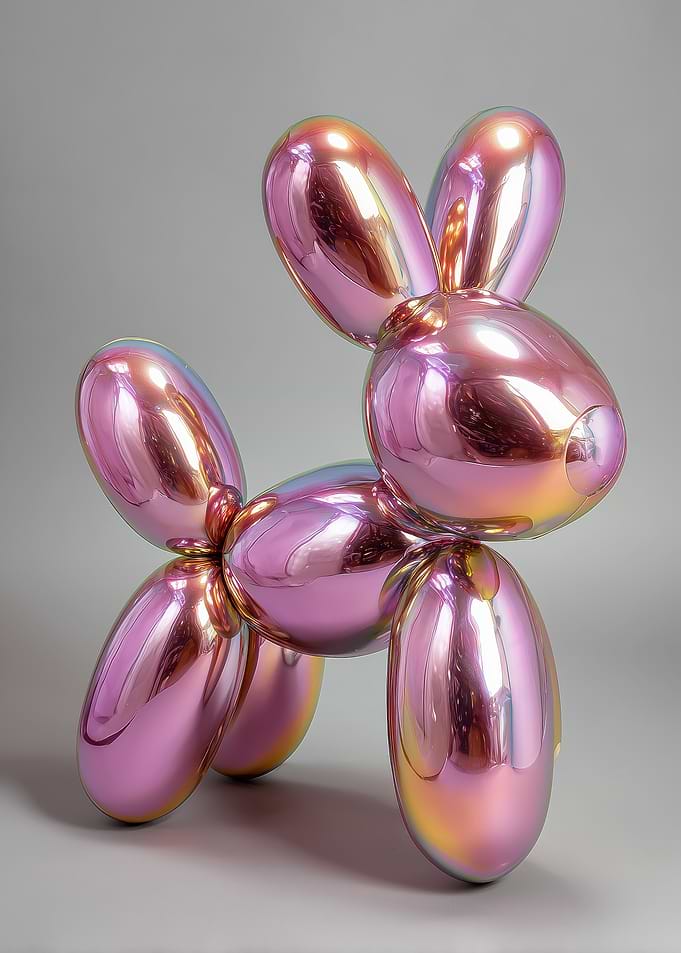 Jeff Koons Balloon Dog Sculpture