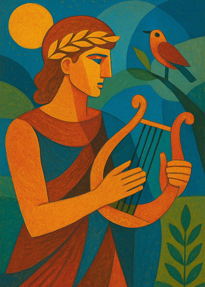 Apollo Playing the Lyre