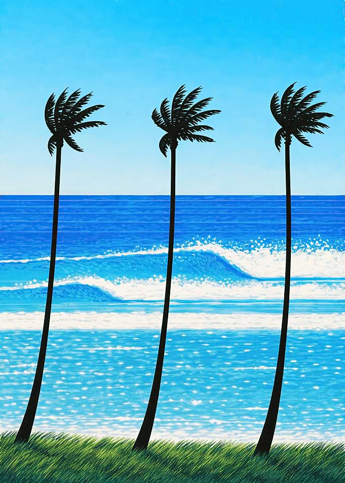 Palm Trees on a Sunny Beach