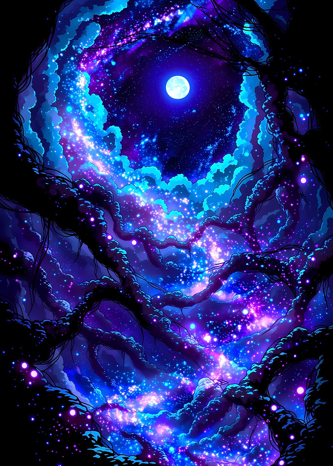 Cosmic Night Sky Stars