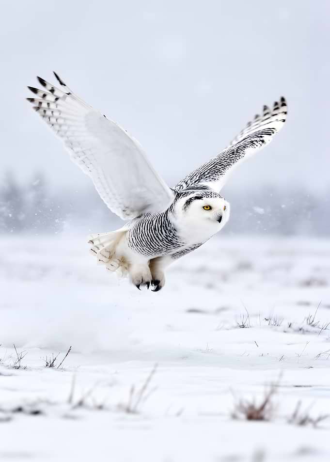 Snowy Owl in Flight