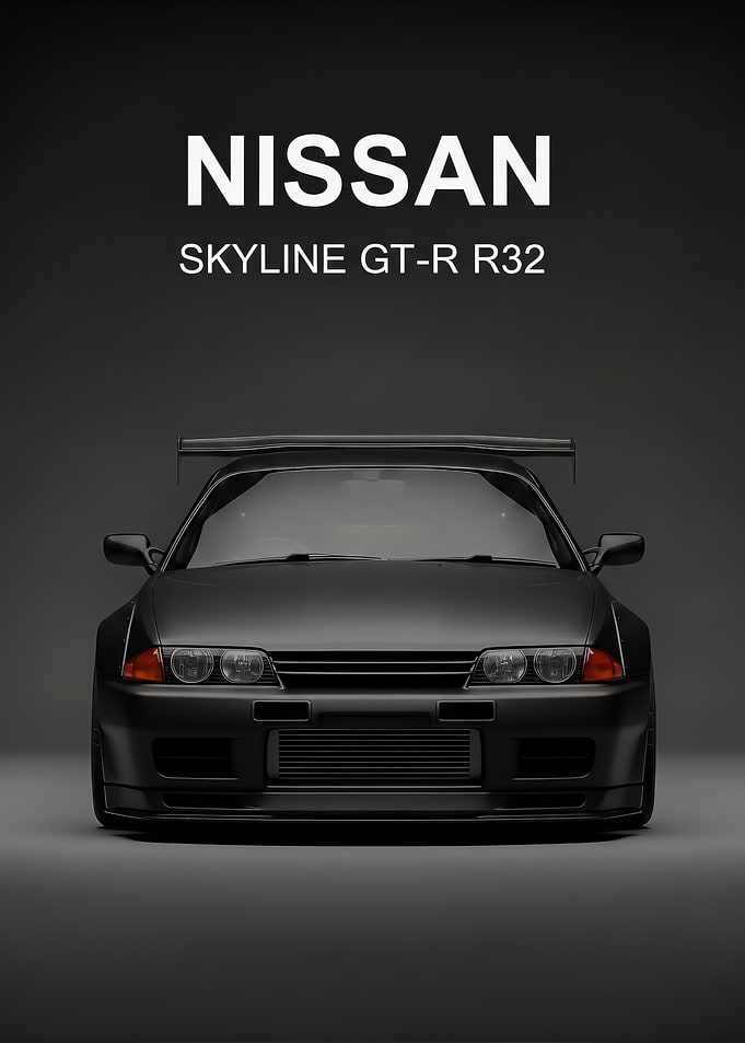 sport black Nissan Skyline GT-R R32