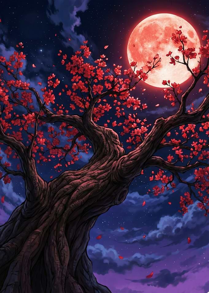 Blossoms of the Eternal Blood Moon
