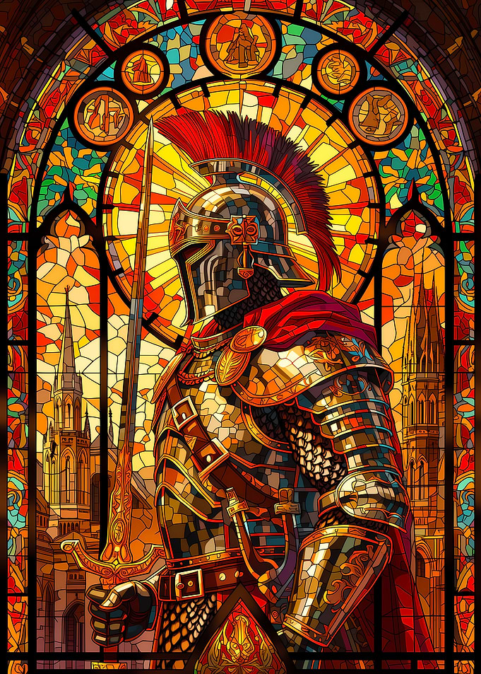 Spartan Stained Glass