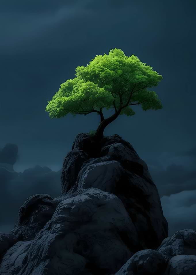 Stone Trees Nature
