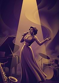 Singer Performing on Stage