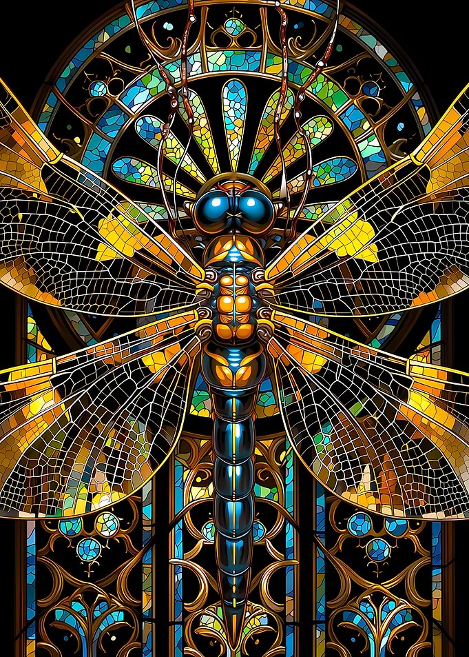 Dragonfly Stained Glass Art