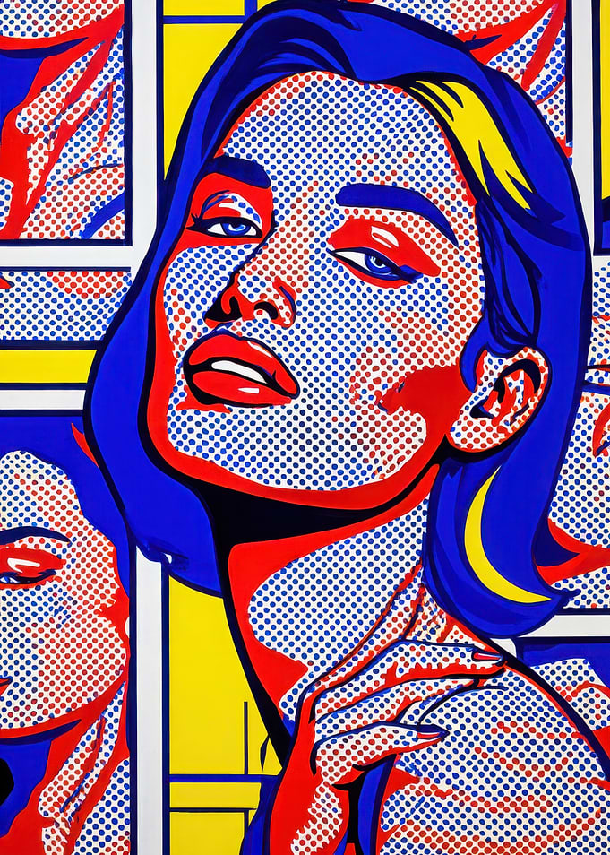 Pop Art Woman Portrait