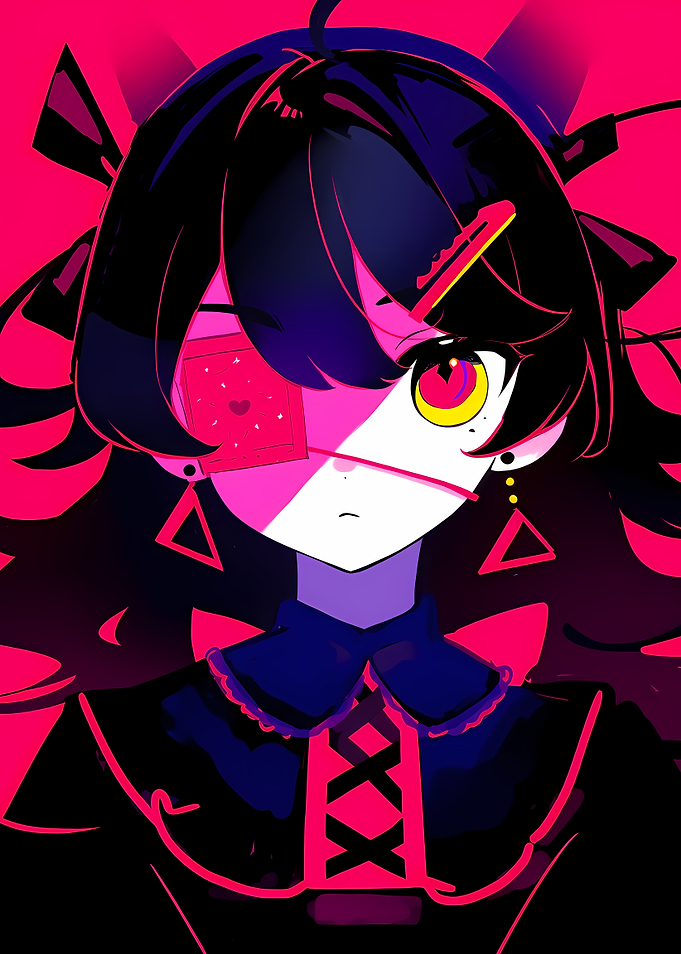 Anime Girl with Eye Patch