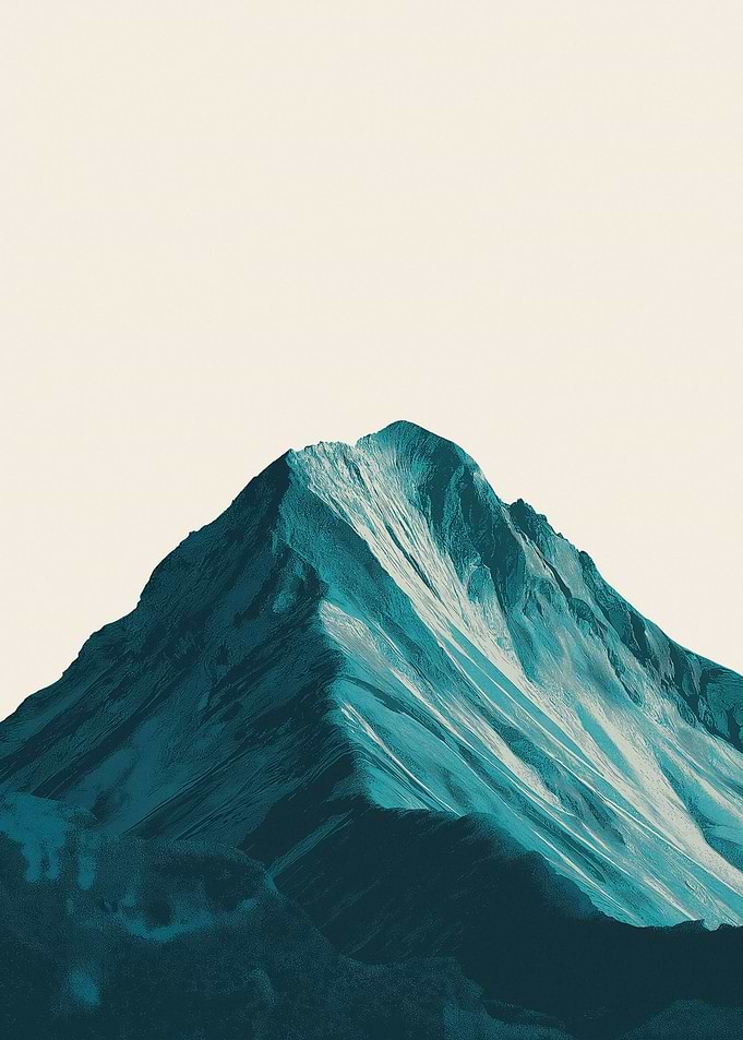 Minimalist Mountain Landscape